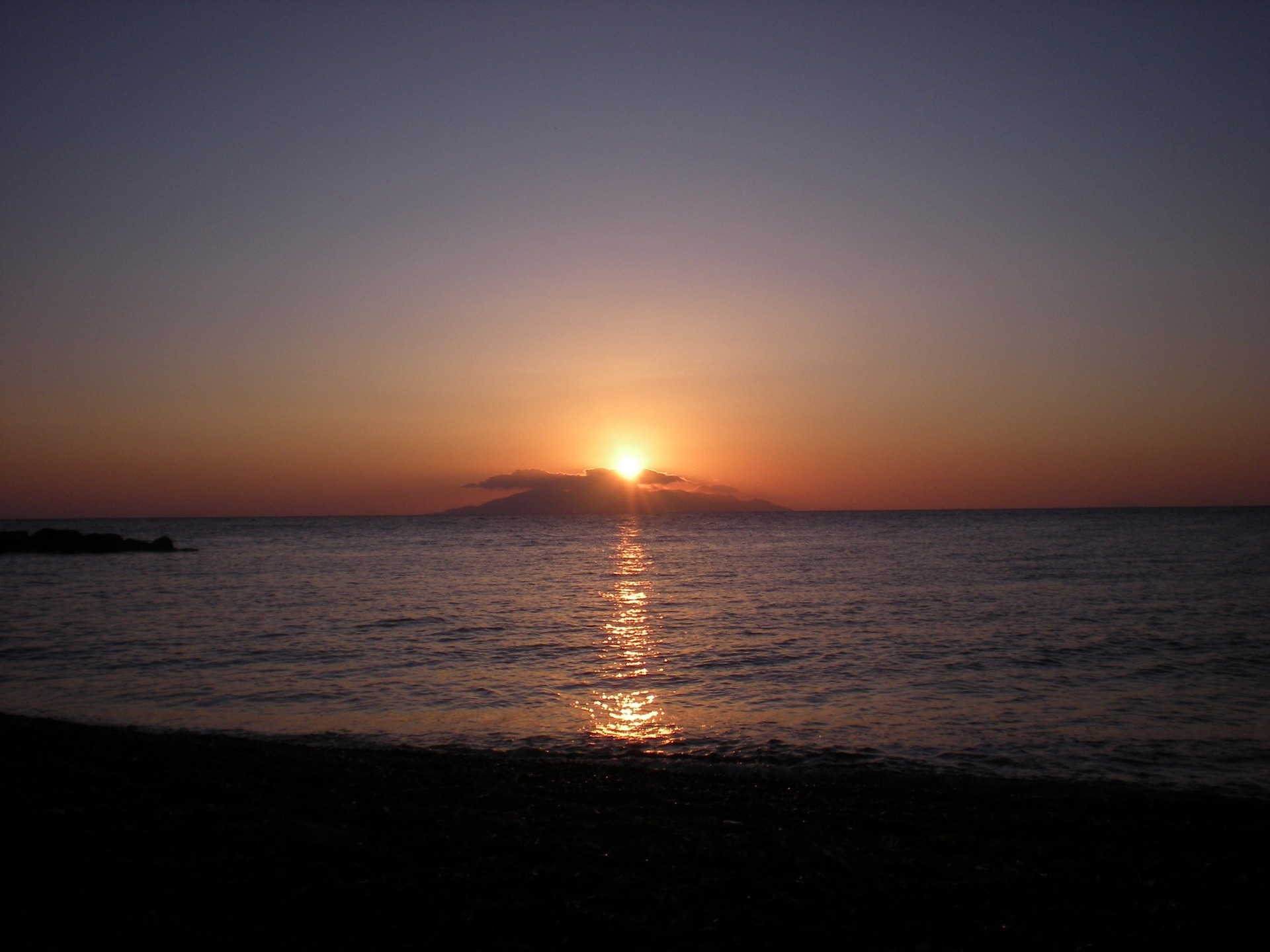 Sunrise over Santorini